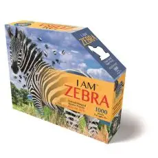 MADD CAPP,  Puzzle konturowe I AM - Zebra 1000 elem.