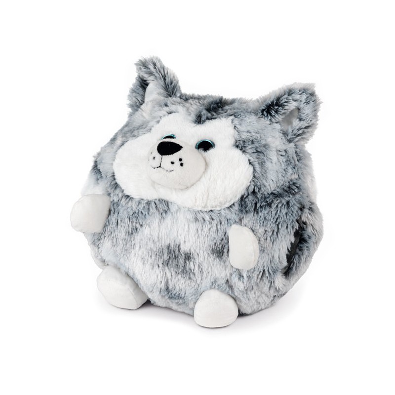Pies Husky Poduszka i pluszowy ogrzewacz do dłoni Cozy Noxxiez HW702