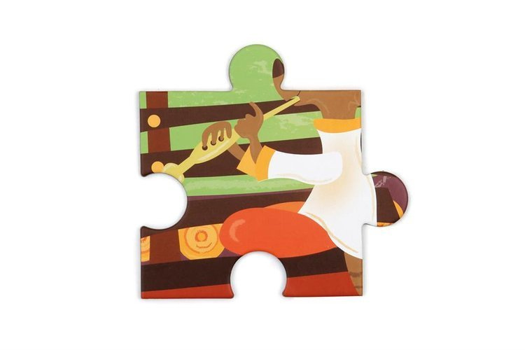 Scratch, Puzzle konturowe Słoń 37 elem.