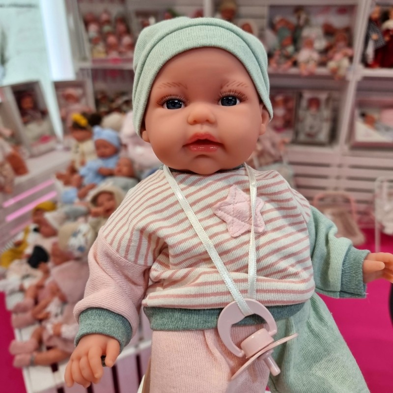 Lalka Toneta Baby gaworząca z poduszką Antonio Juan 70331