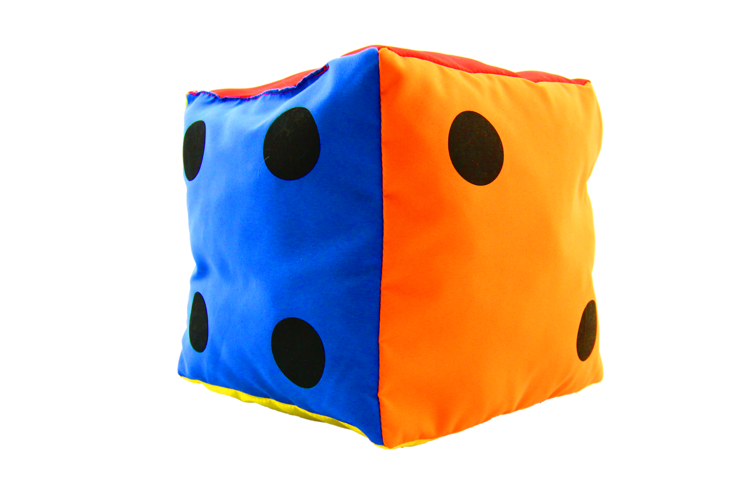 Kostka edukacyjna 15 cm - Kropki