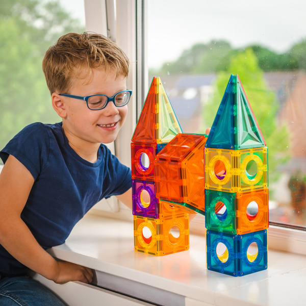 COBLO, magnetyczne klocki konstrukcyjne 6 płyt Hexagon 14 cm