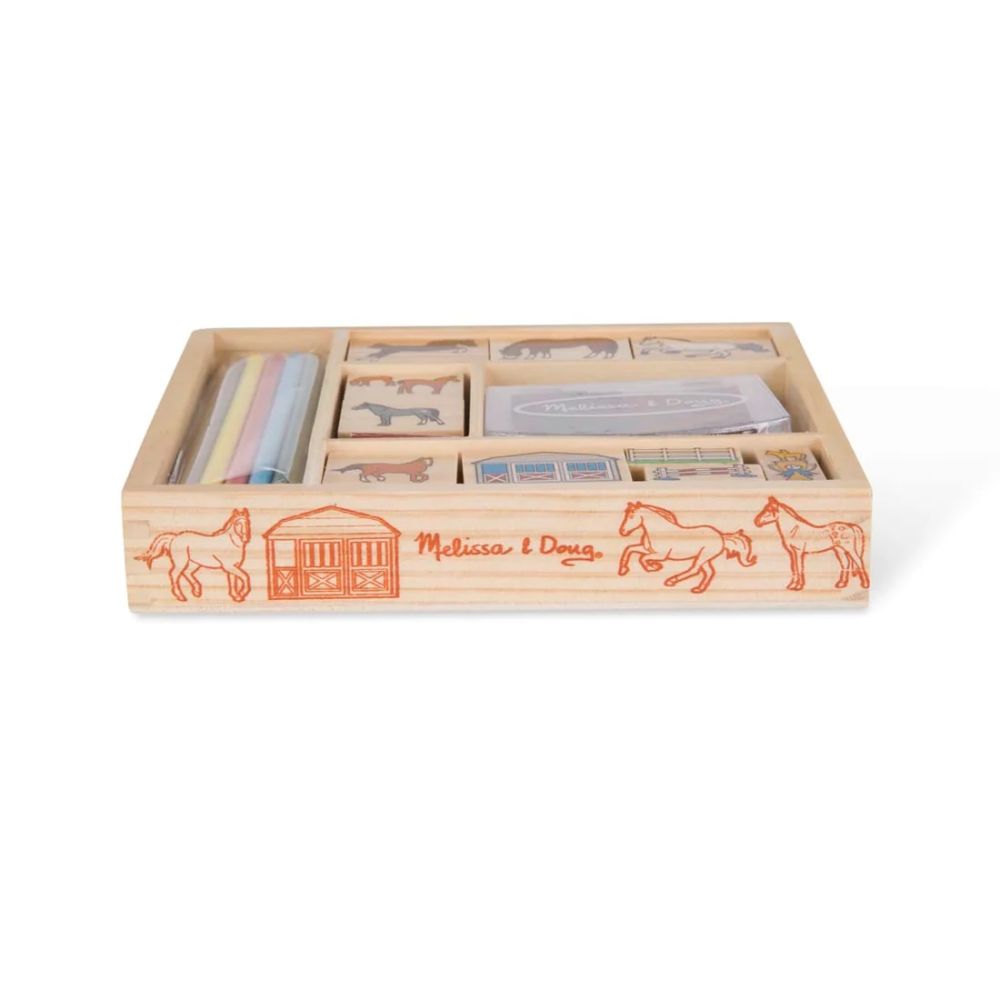 Melissa and Doug - Zestaw stempelków Konie