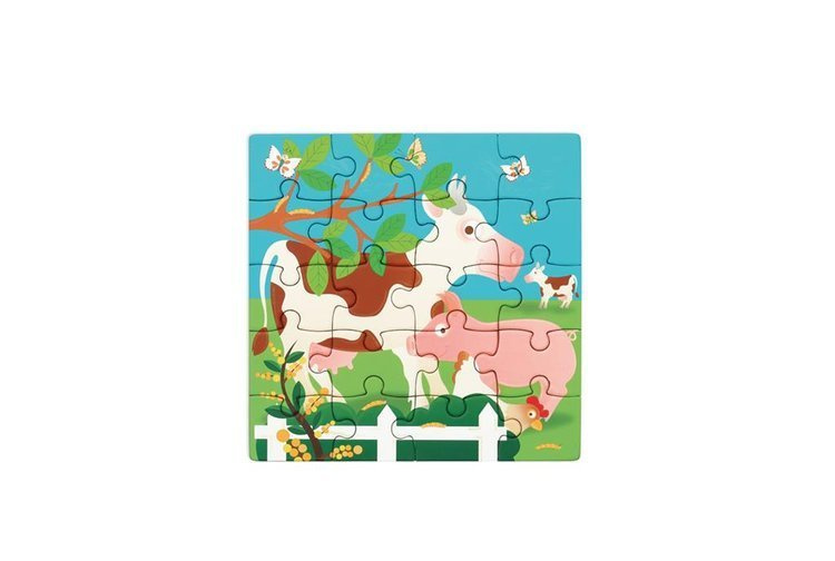 Scratch, Puzzle magnetyczne - książka podróżna Farma 2 obrazki 40 elem.