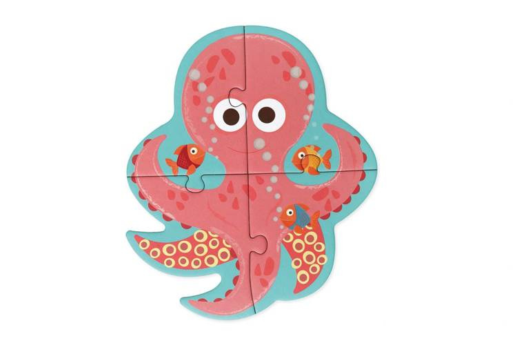 Scratch, Pierwsze Puzzle 5 Zwierząt Ocean