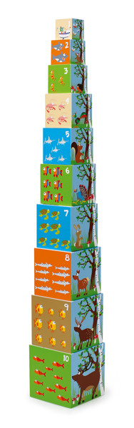 Scratch, Piramida edukacyjna ZWIERZĘTA ŚWIATA 2 (10 elementów)