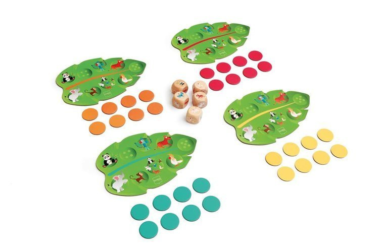 Gra planszowa dla 4 latków - Scratch Lotto Bingo Dżungla YAM