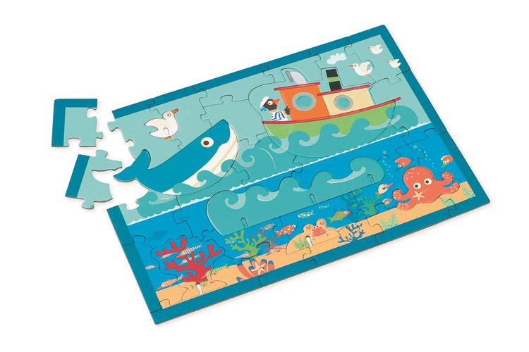 Scratch, Puzzle 2w1 -- 2D i 3D scenografia Ocean
