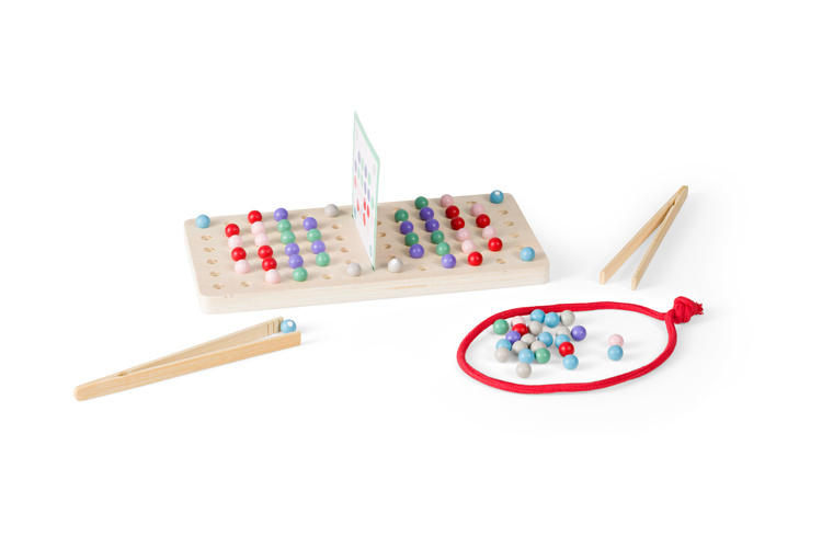BS Toys, Drewniana gra logiczna ze szczypcami Kuleczki dla dwojga