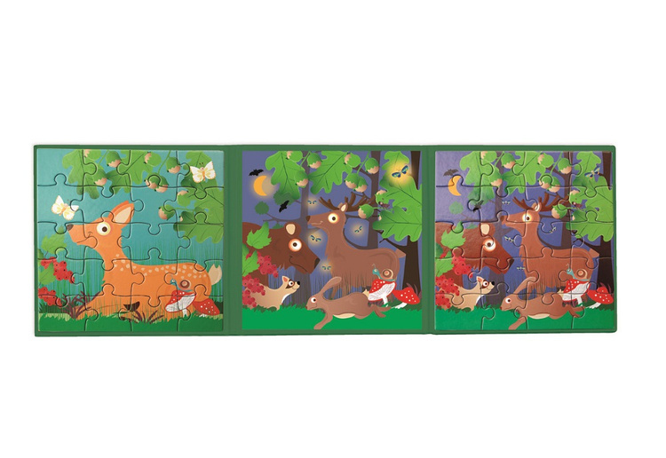 Puzzle Magnetyczne Książka Podróżna w Lesie