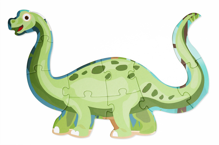 Scratch, 2 w 1 Puzzle podłogowe i pierwsze puzzle - Dinozaury 80 el.