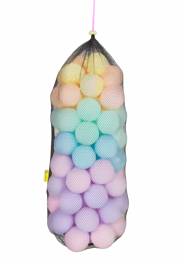 Piłki w worku suchy basen w woreczku 7cm - 100 szt. PASTELOWE