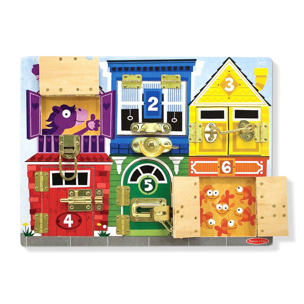 Tablica MANIPULACYJNA ZAMKI I LICZBY Melissa and Doug