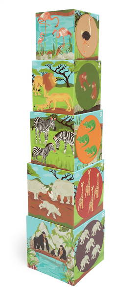 Scratch, Piramida edukacyjna Jumbo - Zwierzęta świata