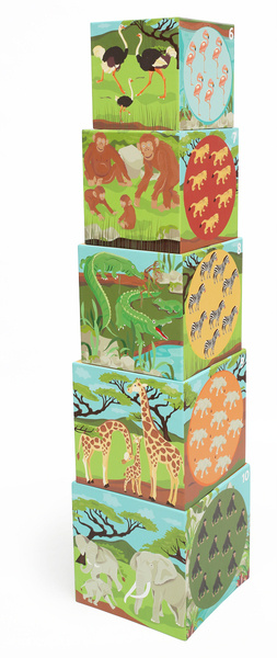 Scratch, Piramida edukacyjna Jumbo - Zwierzęta świata