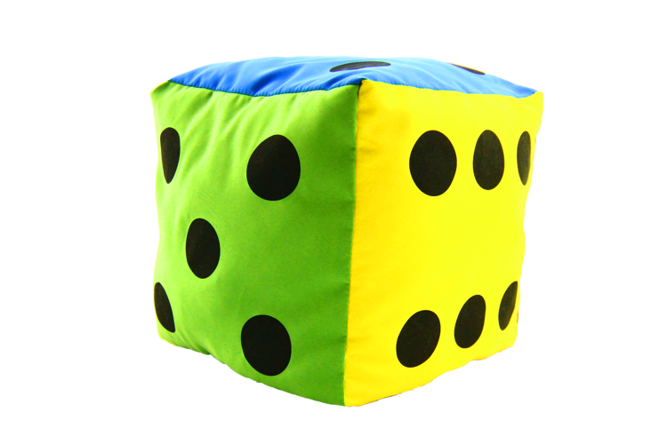 Kostka edukacyjna 15 cm - Kropki
