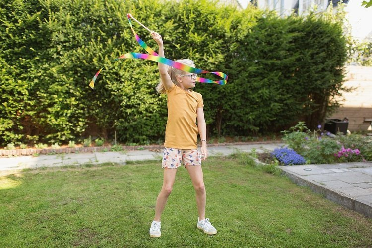 Szarfa Gimnastyczna - Taśma Sportowa Do Gimnastyki i Tańca