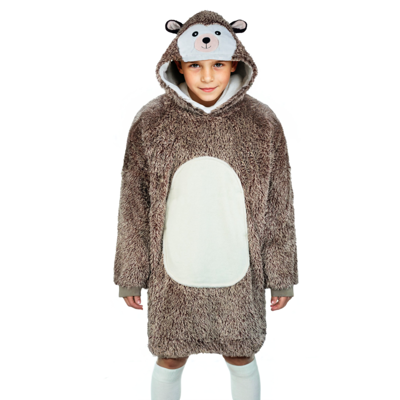 Bluza koc Oversize dla dzieci Jeż Cozy Noxxiez CH329