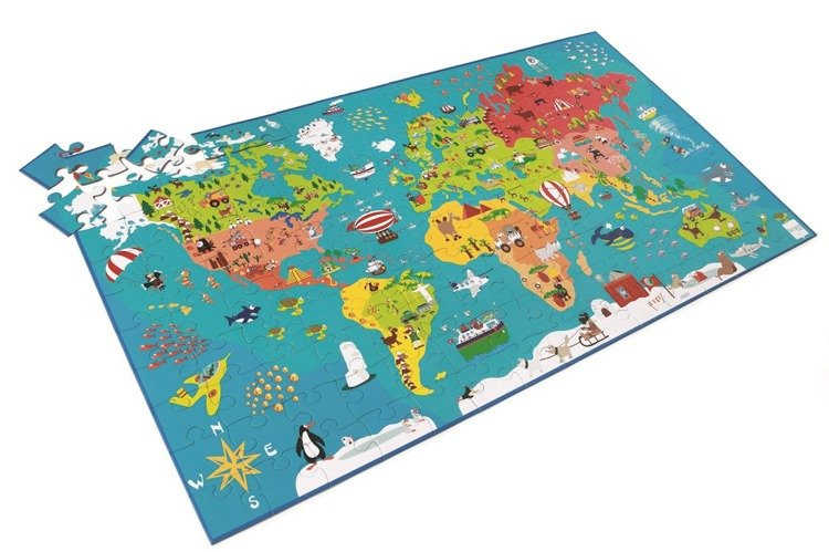 Puzzle Scratch Mapa Świata