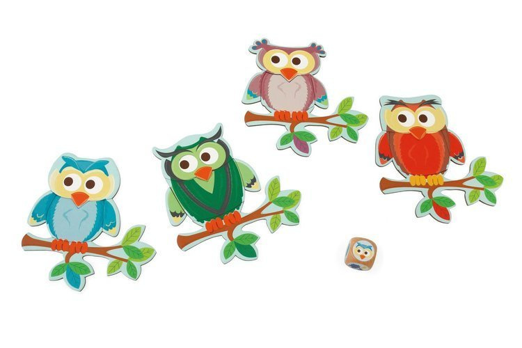 Puzzle sensoryczne dla dzieci - Scratch Gra Sówki