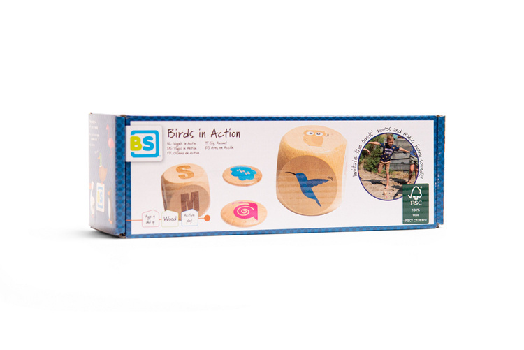 BS Toys, drewniana gra sensoryczna - Naśladuj ptaki
