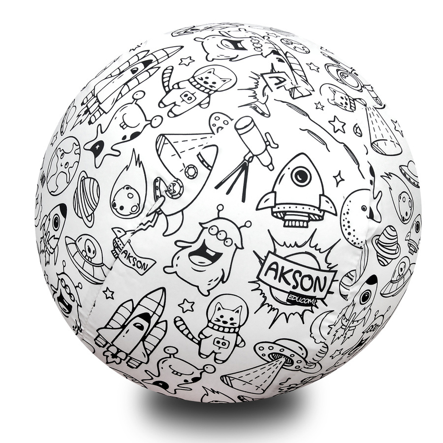 Piłka Balonowa do kolorowania KOSMOS 30 cm