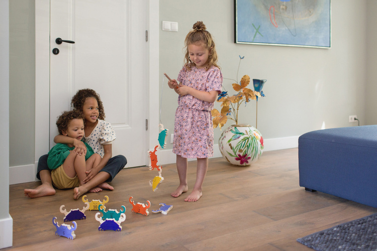 BS Toys, drewniana gra zręcznościowa Łowienie krabów