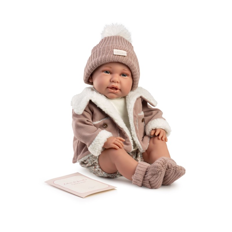 Lalka Daniela Mi Primer Reborn w futerku Antonio Juan 81399