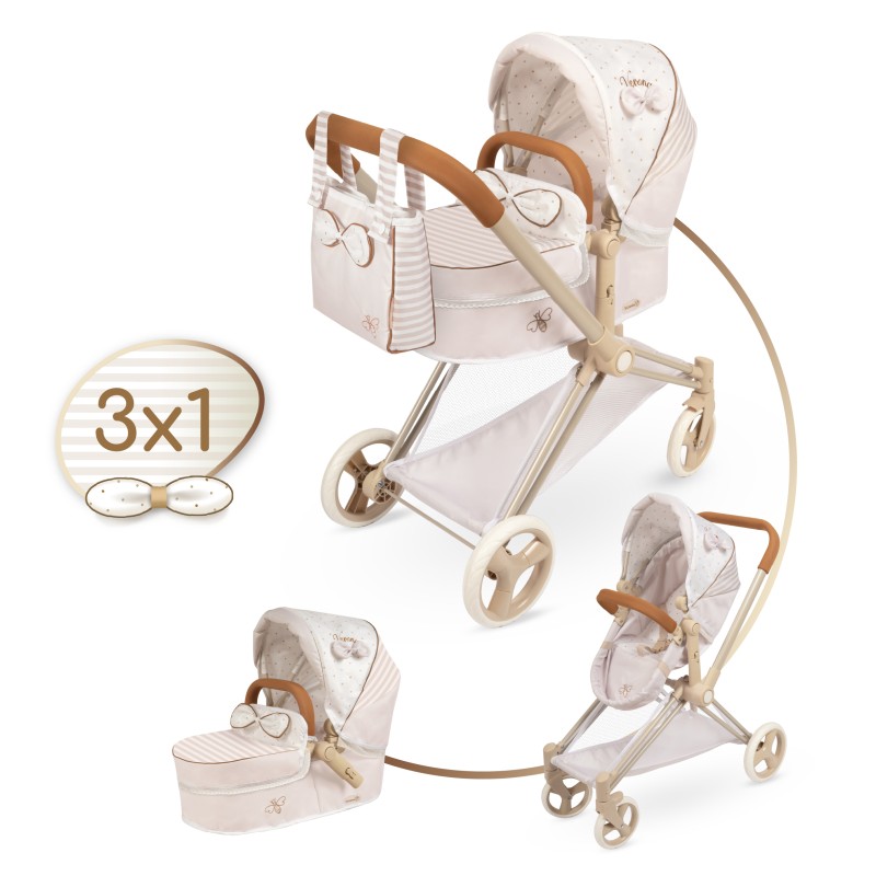Wózek Verona dla lalek do 47cm 3w1 DeCuevas Toys 81778