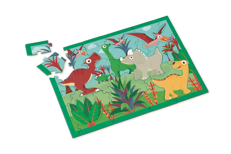 Scratch, Puzzle 2w1 -- 2D i 3D scenografia Dinozaury