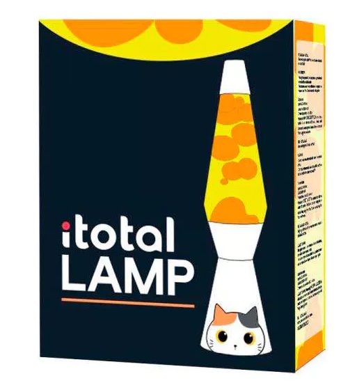 Lampka dekoracyjna lawa biały kot