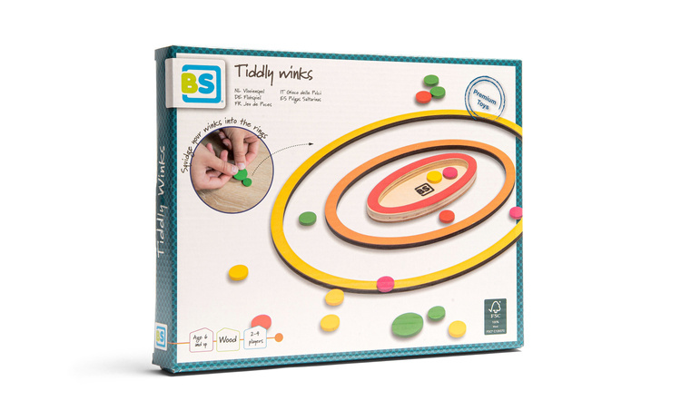 BS Toys, drewniana gra zręcznościowa Pchełki XL