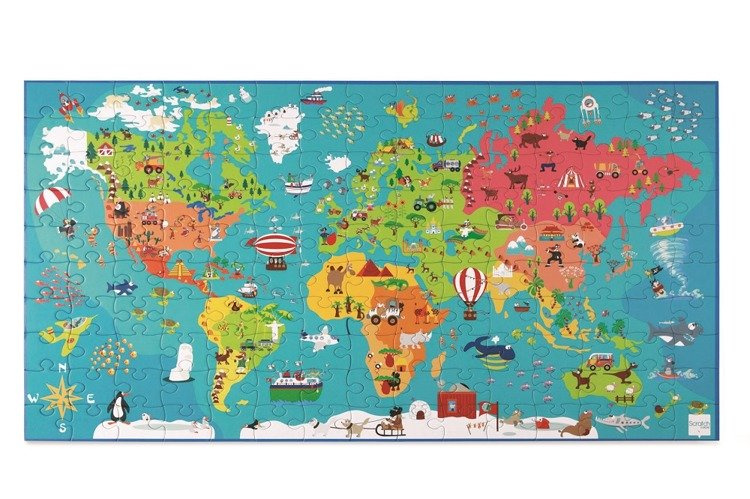 Puzzle Scratch Mapa Świata