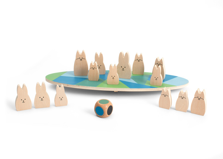 BS Toys, drewniana gra zręcznościowa Balansujące króliczki