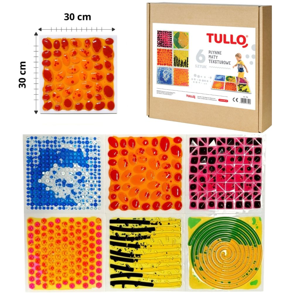 TULLO Maty płynne z teksturą 6 szt.