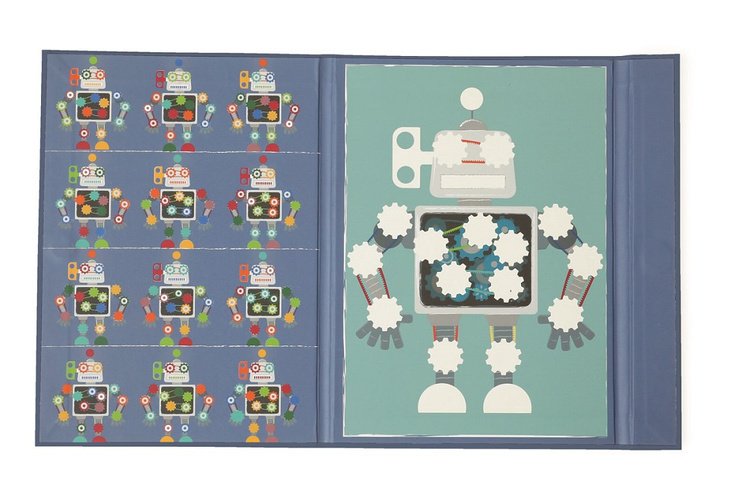 Scratch, magnetyczna układanka - kształty i kolory Roboty
