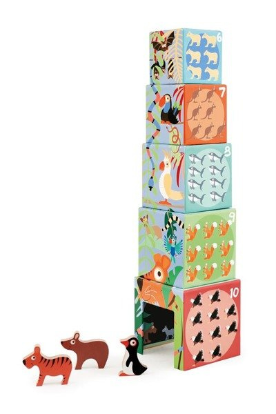 Scratch, Piramida edukacyjna DZIKIE ZWIERZĘTA (5 elementów)