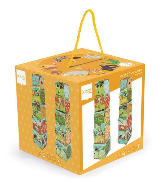 Scratch, Piramida edukacyjna Jumbo - Zwierzęta świata