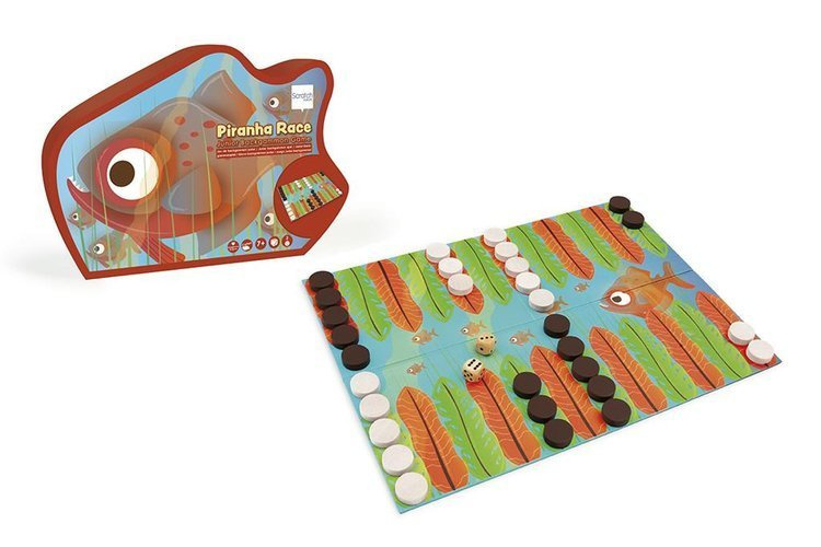 Scratch, Gra Backgammon Wyścig Piranii