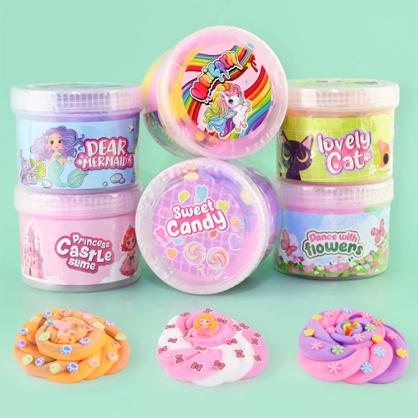 Tematyczny pink zestaw masłowych SLIME z akcesoriami