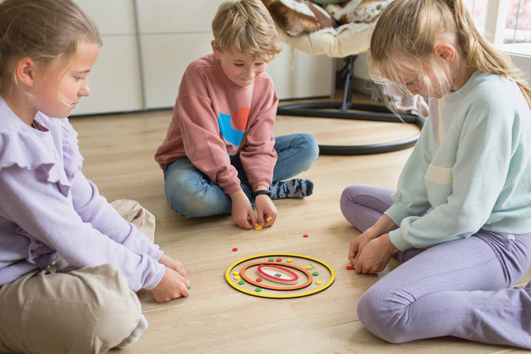 BS Toys, drewniana gra zręcznościowa Pchełki XL