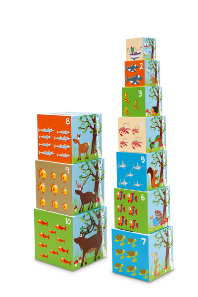 Scratch, Piramida edukacyjna ZWIERZĘTA ŚWIATA 2 (10 elementów)