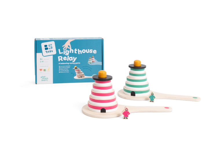 BS Toys, drewniana gra zręcznościowa Wyścig latarników