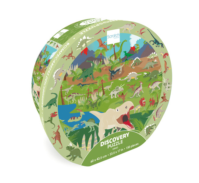 Scratch, Puzzle obserwacyjne - Dinozaury 150 el.