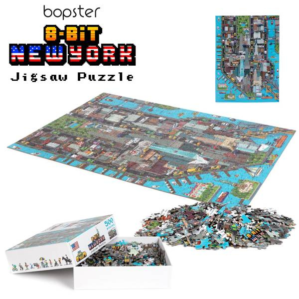 Puzzle sensoryczne dla 6 latków 8 BIT - Bopster Nowy Jork 500 el