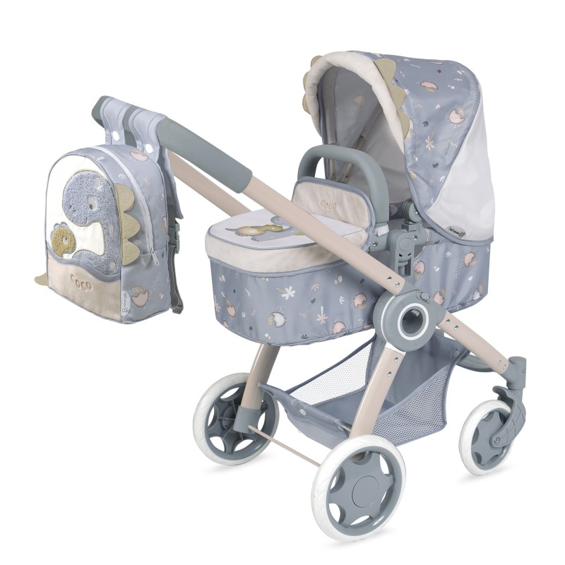 Składany wózek 3w1 dla lalek do 48cm Coco DeCuevas 80580
