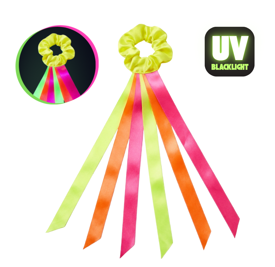 Wstążki do tańca 50 cm na rękę Neonowe UV 1 szt.