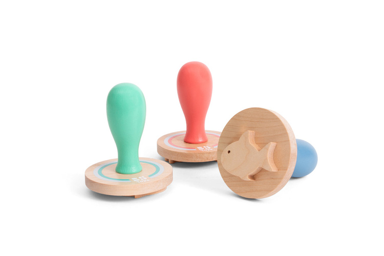 BS Toys, Zestaw drewnianych stempli na piachu