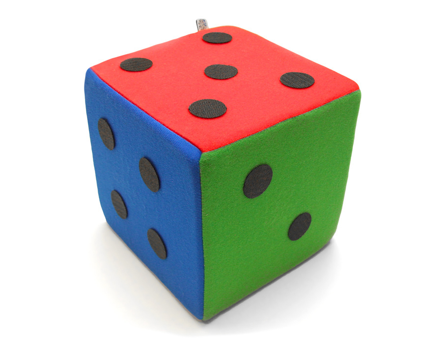 Kostka edukacyjna na rzepy 20 cm