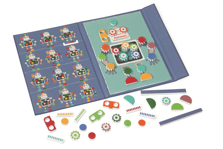 Scratch, magnetyczna układanka - kształty i kolory Roboty